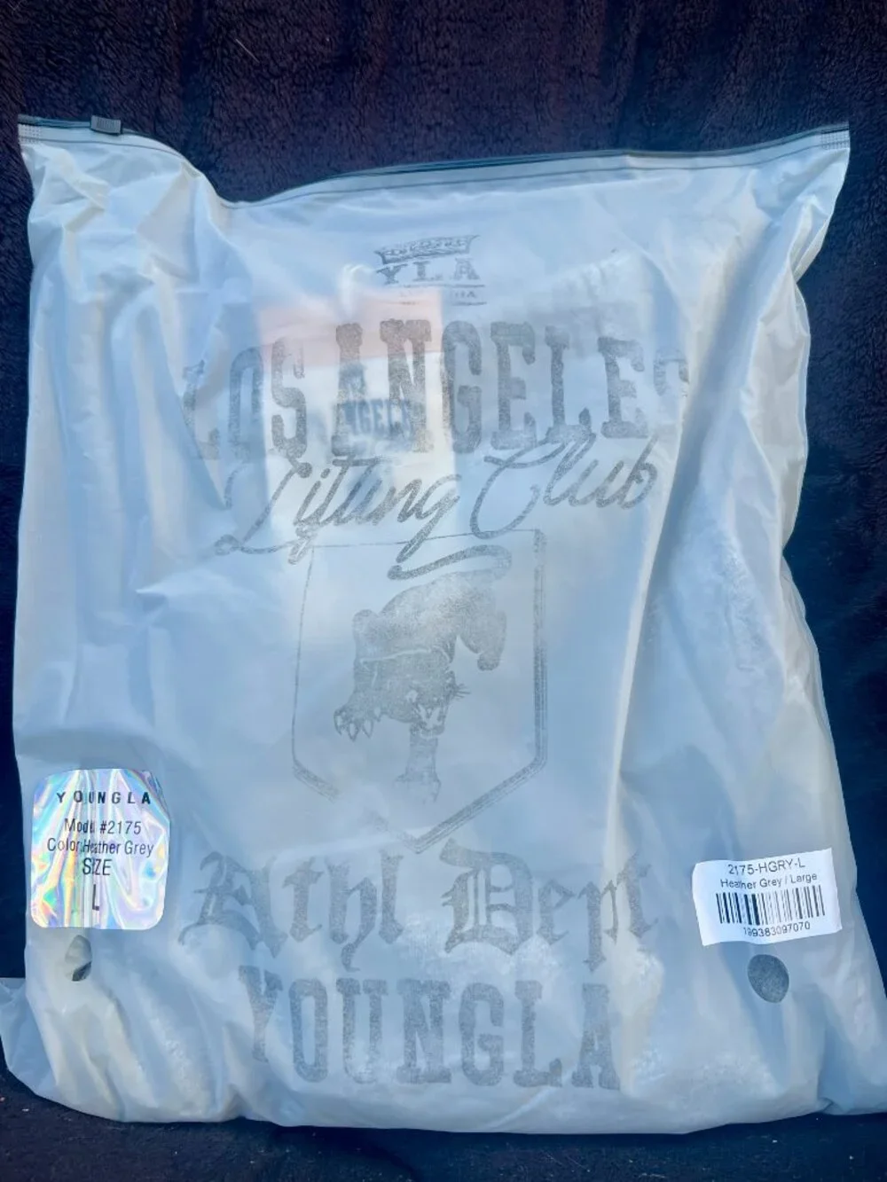 YoungLA 2175 - Golden Era Sweats (Heather Grey/Large)